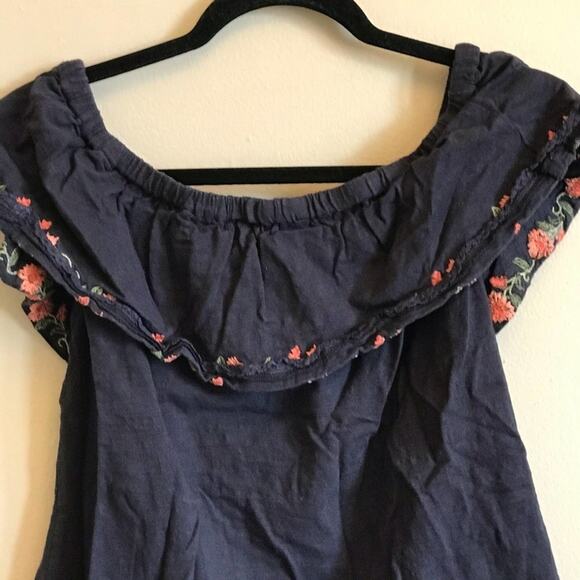 Miss Me L blouse flower ruffle summer vibe bohemian - Picture 6 of 8